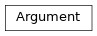 Inheritance diagram of Argument