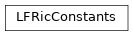 Inheritance diagram of LFRicConstants