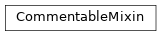 Inheritance diagram of CommentableMixin