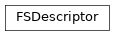 Inheritance diagram of FSDescriptor