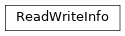 Inheritance diagram of ReadWriteInfo